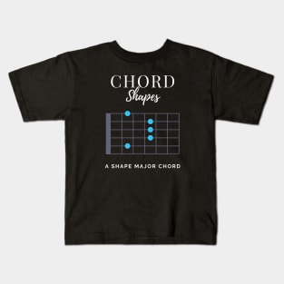 Chord Shapes A Shape Major Chord Tabs Kids T-Shirt